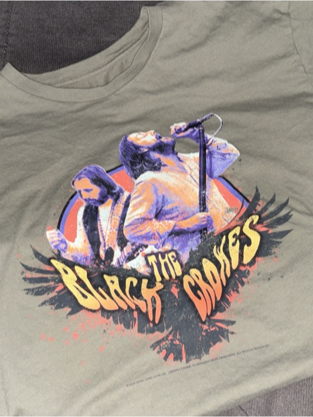 Wrangler Olive Green The Black Crowes Graphic Tee